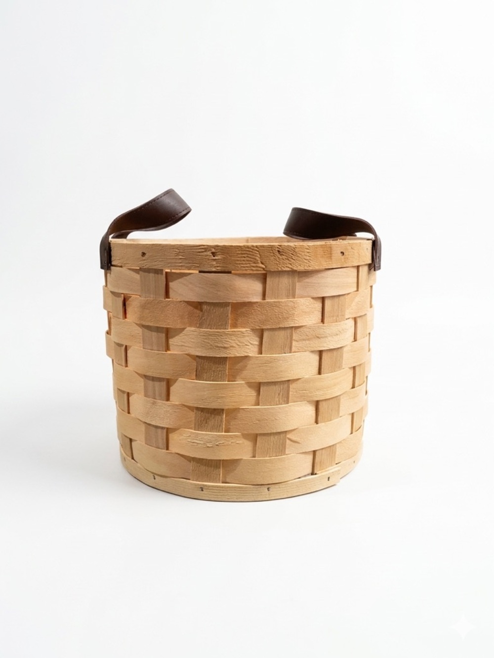 Handcrafted Wooden Decorative Storage Basket